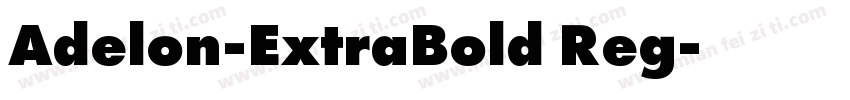 Adelon-ExtraBold Reg字体转换